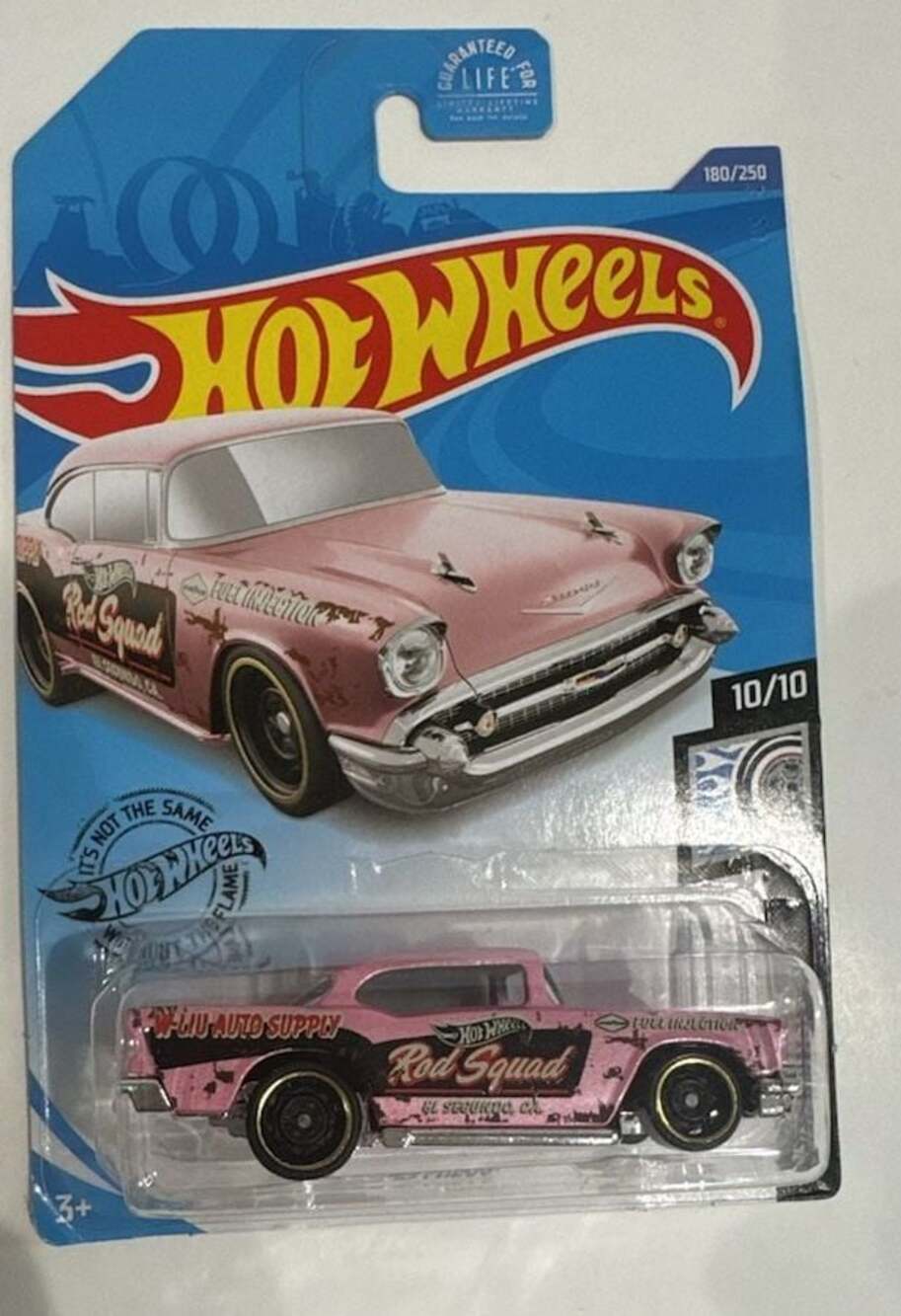 Hot Wheels 2020 Rod Squad 10/10 '57 Chevy Pink Diecast Toy Car 180/250